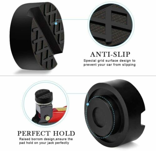 1 x Gummi 65x37mm für Hebebühne Wagenheberaufnahme Adapter Wagenheber m. Nut