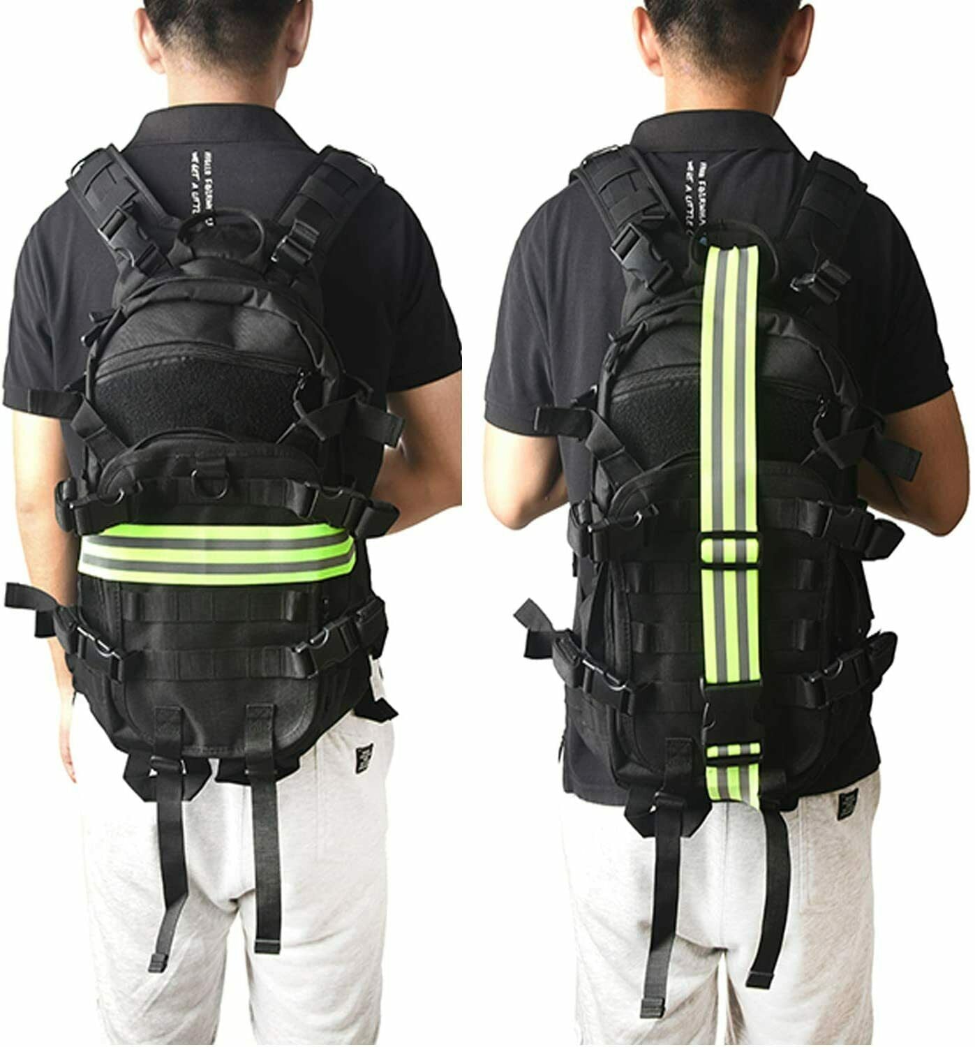 Reflektorband Gürtel Armband Knöchelbänder Elastisch für Joggen Radfahren Laufen