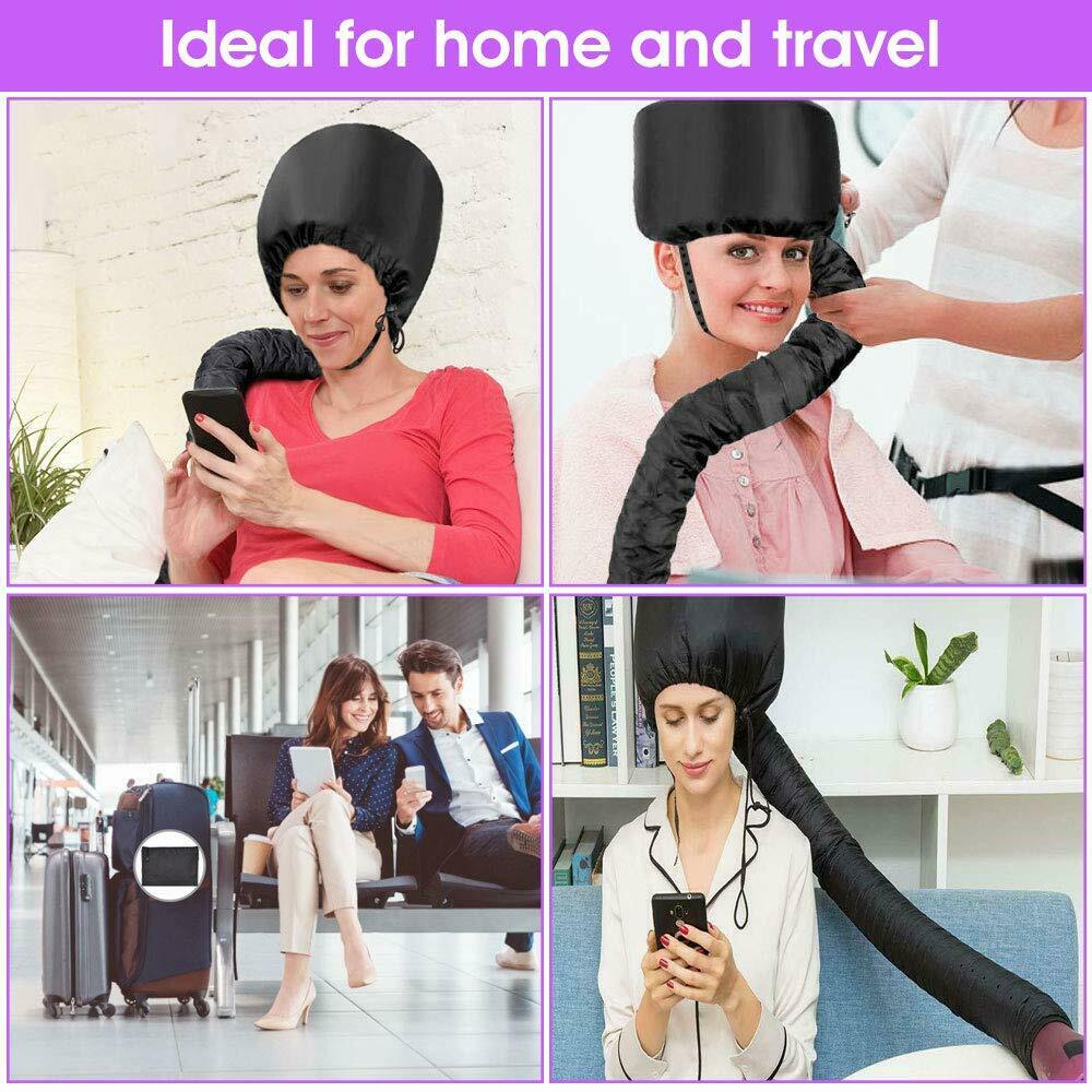 Haar Trocknung Kappe Trockner Cap Portable Salon Hood Befestigung Wärme Hauben