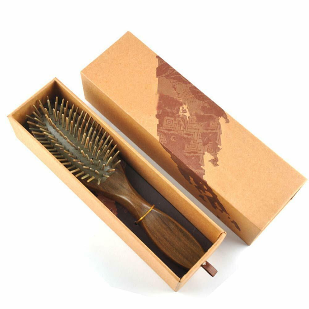 Haarbürste Holz, KIPIDA Kamm Holz Paddle Haarbürste Antistatisch Massage Haar...