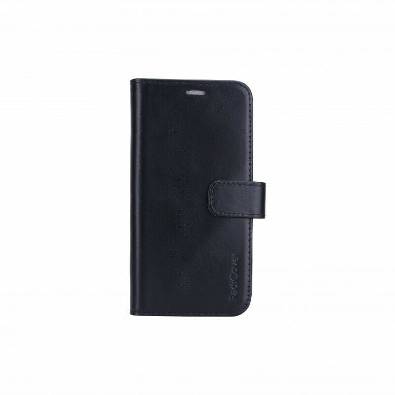 iPhone 12 PRO MAX 2 in 1 Handyhülle Schwarz Echtes Premium Leder Kartenfächer.