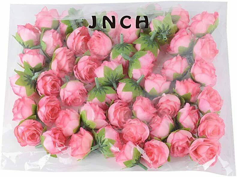 50X Kunstseide Rosen Blüten köpfe.Rosenköpfe Blumen für Hochzeit Haus Dekor