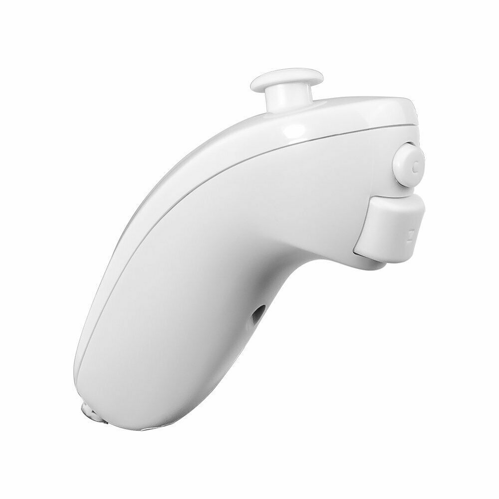 2 in 1 Motion Plus Remote Nunchuck Controller mit Case für Nintendo Wii (Weiß)