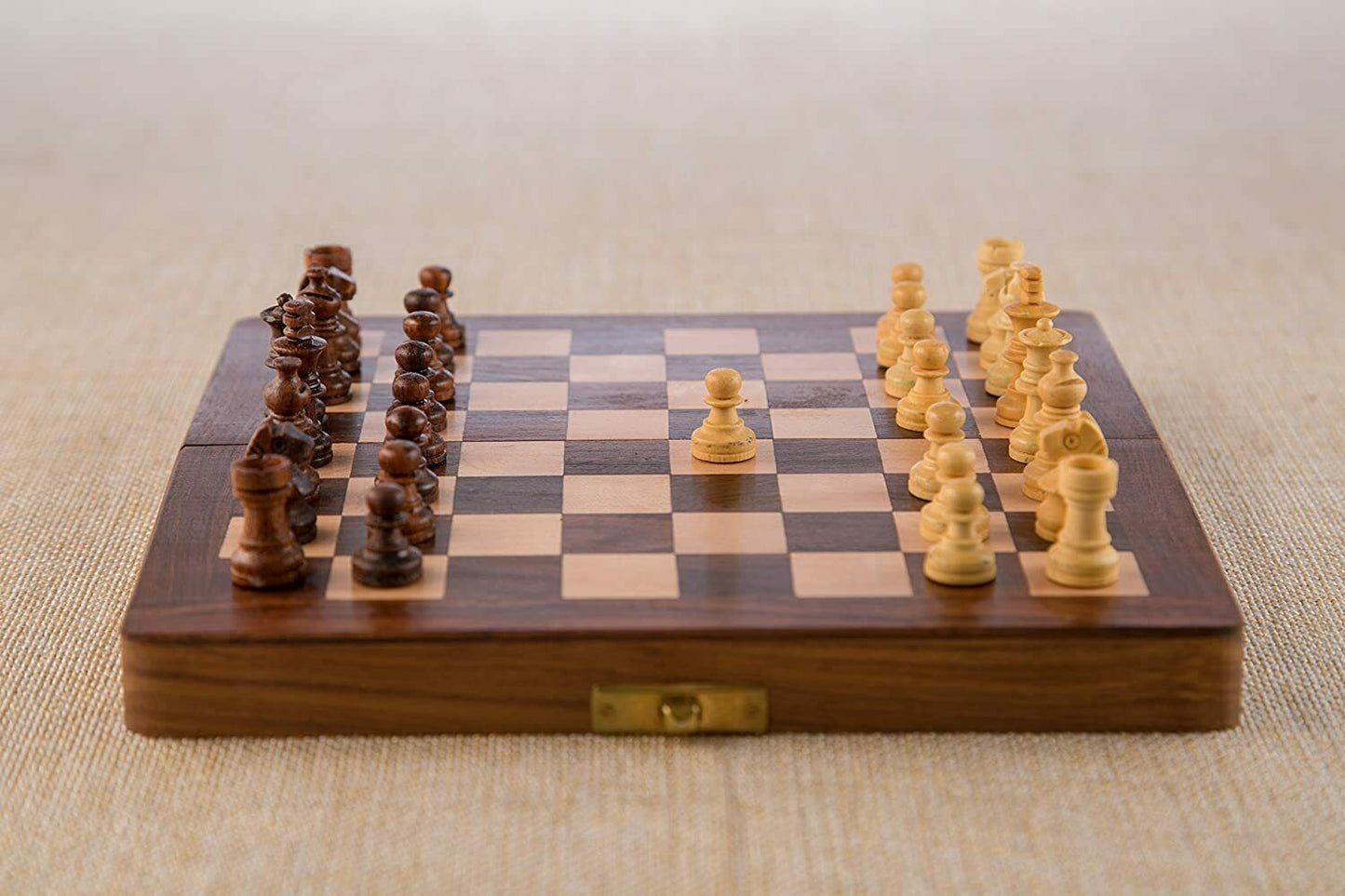 Königliches Schachspiel holz Schachbrett Folding Magnetic Travel holz Chess Set