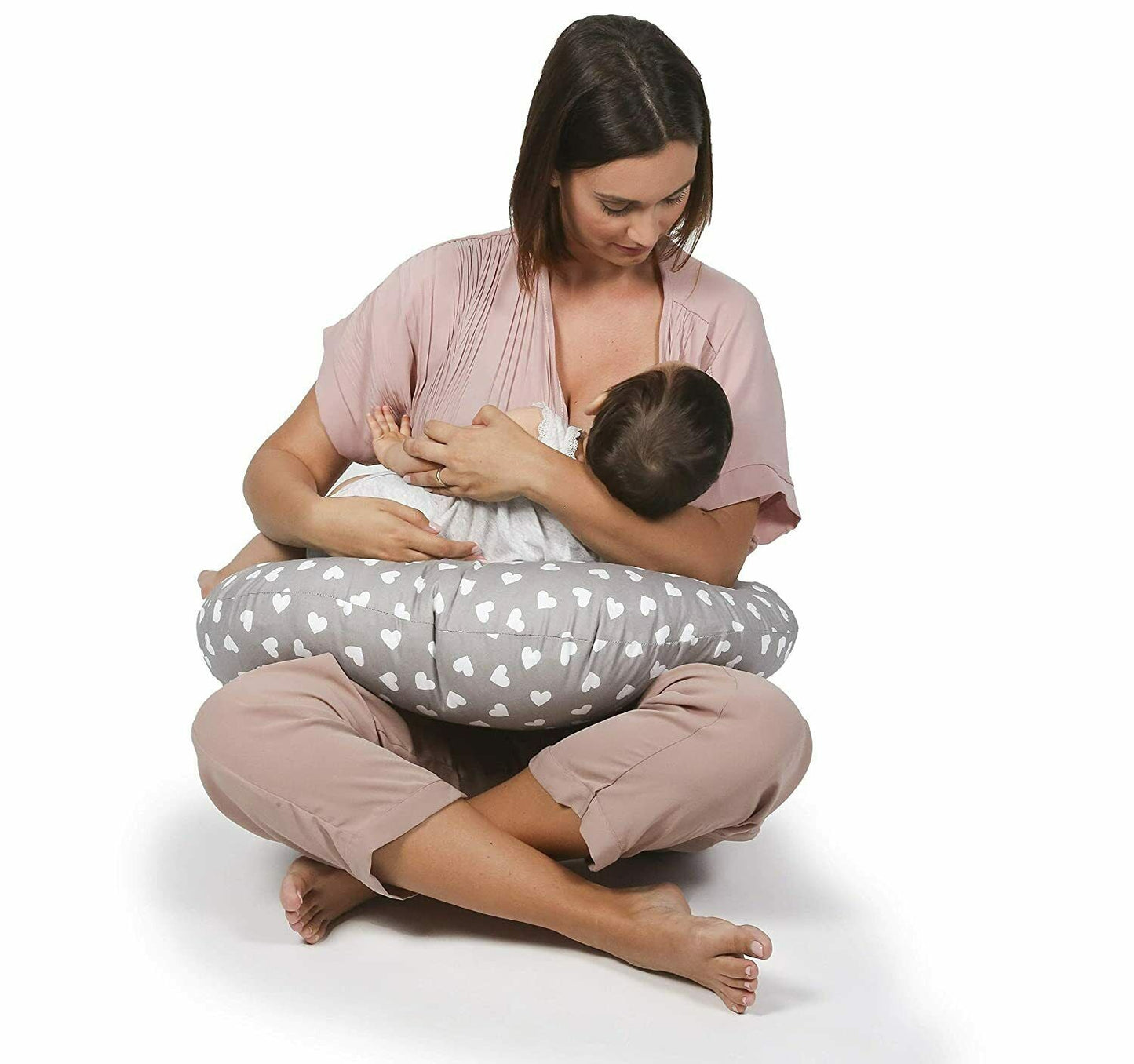 Niimo Stillkissen Klein Baby mit Stillkissenbezug aus 100% Baumwolle abnehmbar