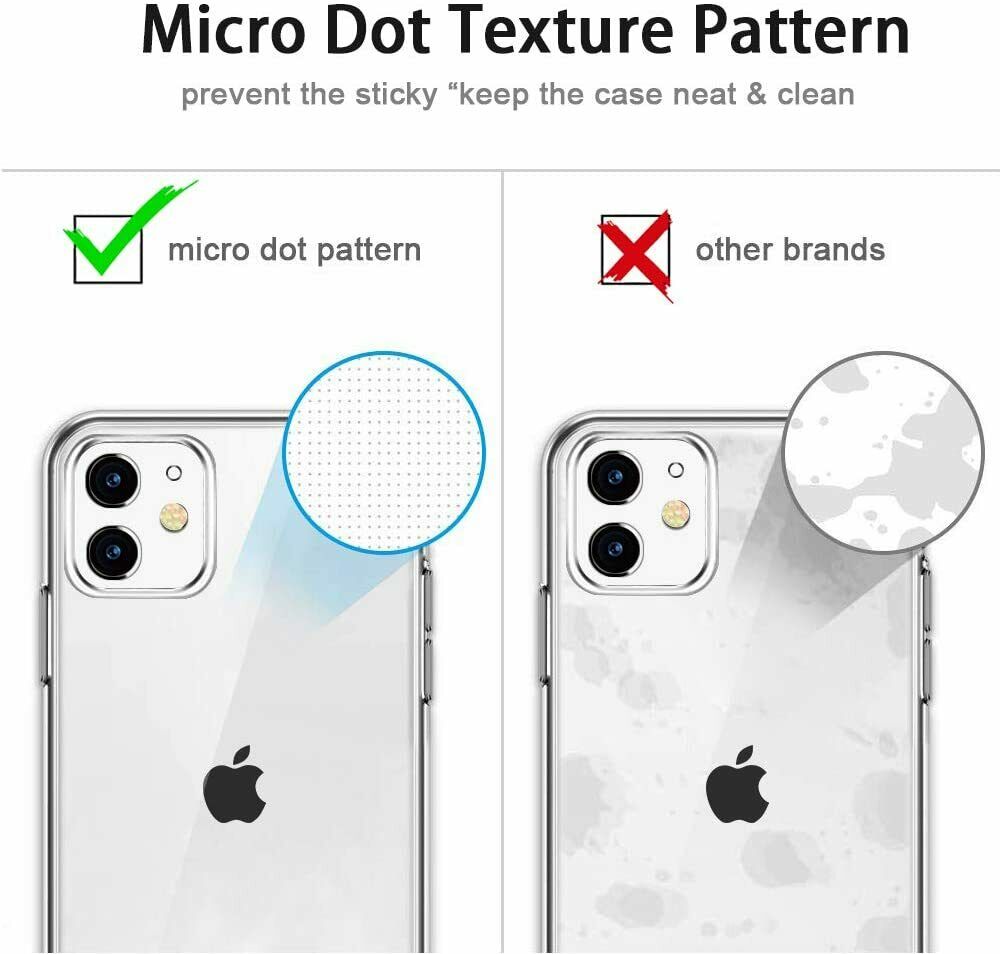 iPhone Hülle Durchsichtig Dünn Handyhülle Stoßfest Fallschutz Bumper Case Cover