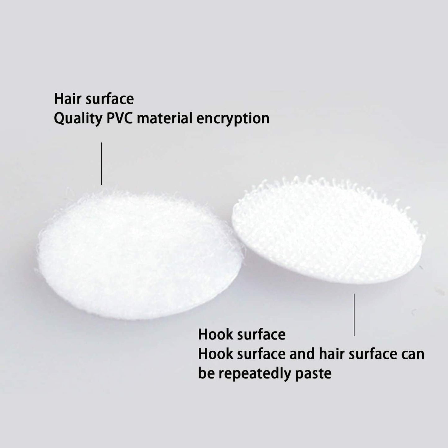 Klett Klebe Punkte, Klettpunkte 900 Stück Klettband Self Adhesive Klebend