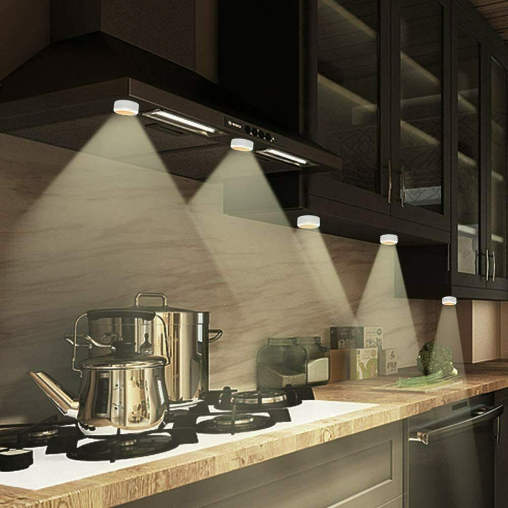 Schrankleuchten, 6er LED Nachtlicht mit Fernbedienung RGB Schrankbeleuchtung