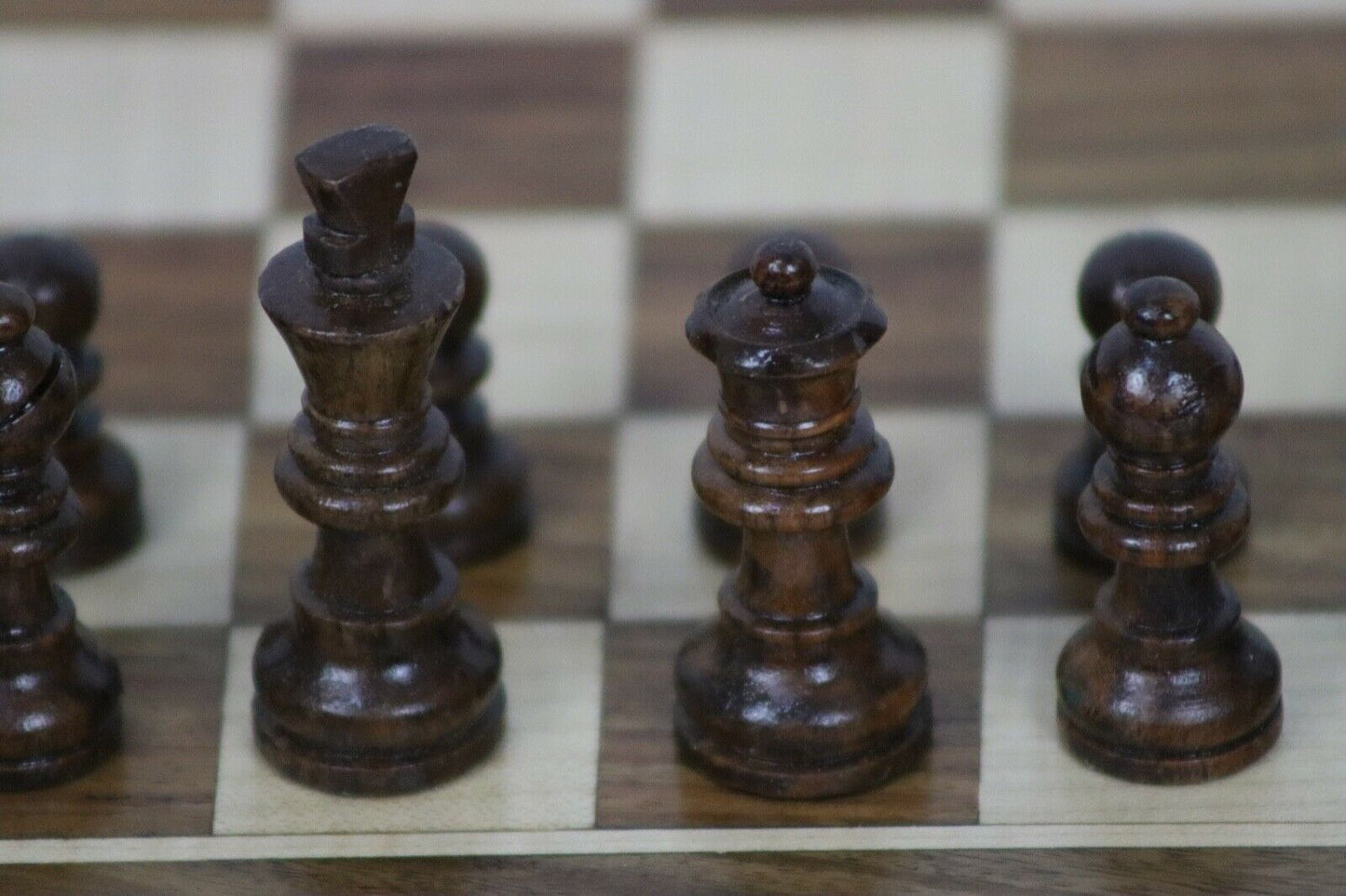 Königliches Schachspiel holz Schachbrett Folding Magnetic Travel holz Chess Set