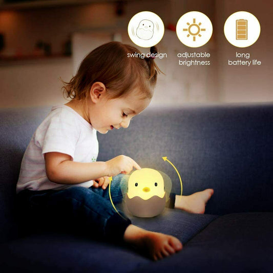 LED Nachtlicht Kinder, Silikon LED Nachtlampe Baby Nachtleuchte mit Touch