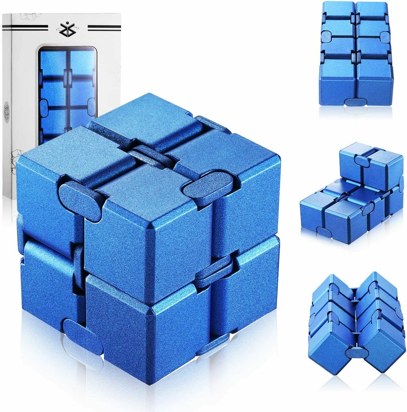 Infinity Cube Unendlicher Würfel Spielzeug Magic Unendlicher Flip Würfel (Blau)