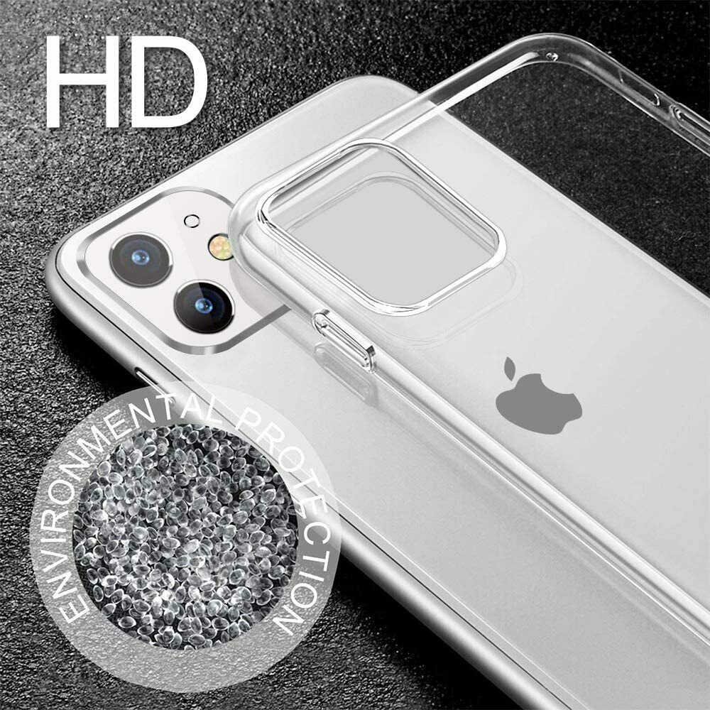 iPhone Hülle Durchsichtig Dünn Handyhülle Stoßfest Fallschutz Bumper Case Cover