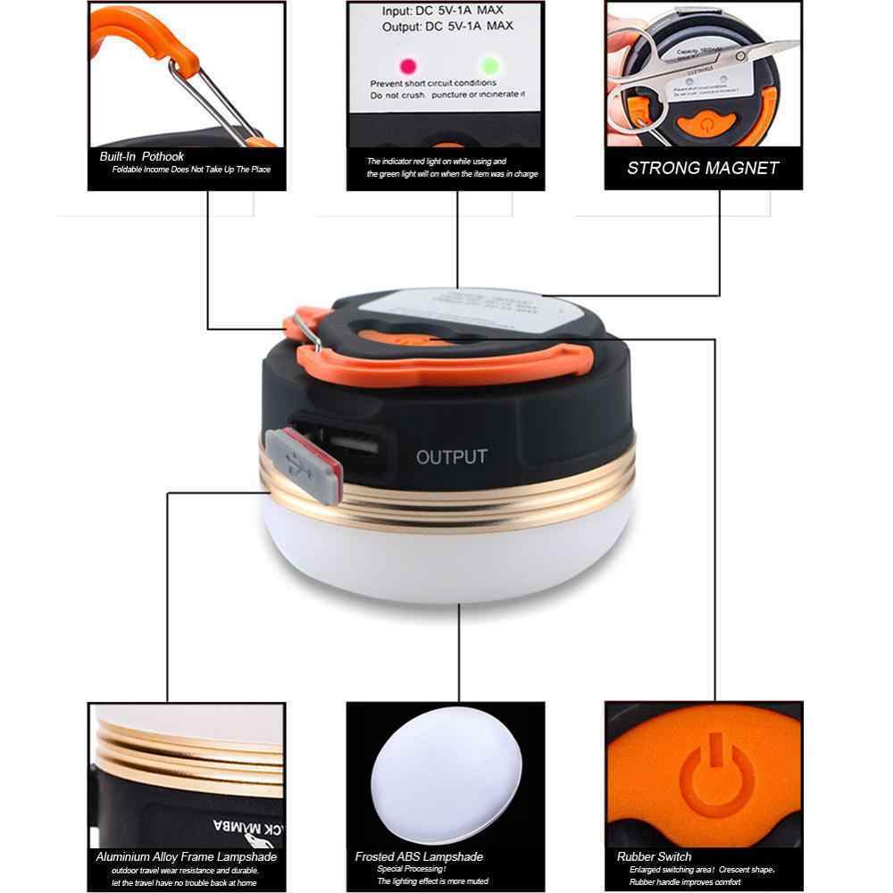 LED Camping Lampe Outdoor Wandern hike Licht Laterne leicht Akku USB aufladbar