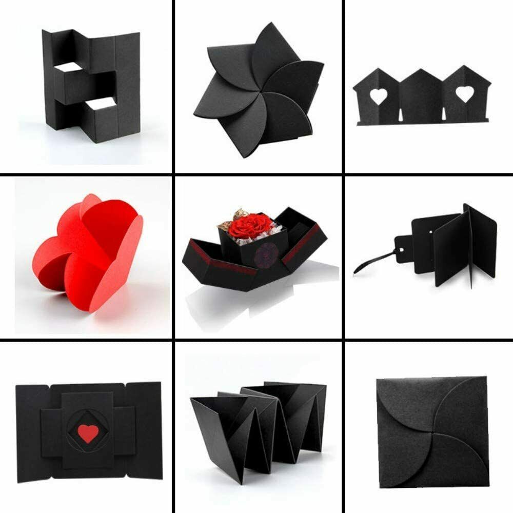 Kreative Überraschung Explosion Box, Explosion Gift Box Faltendes Fotoalbum DIY