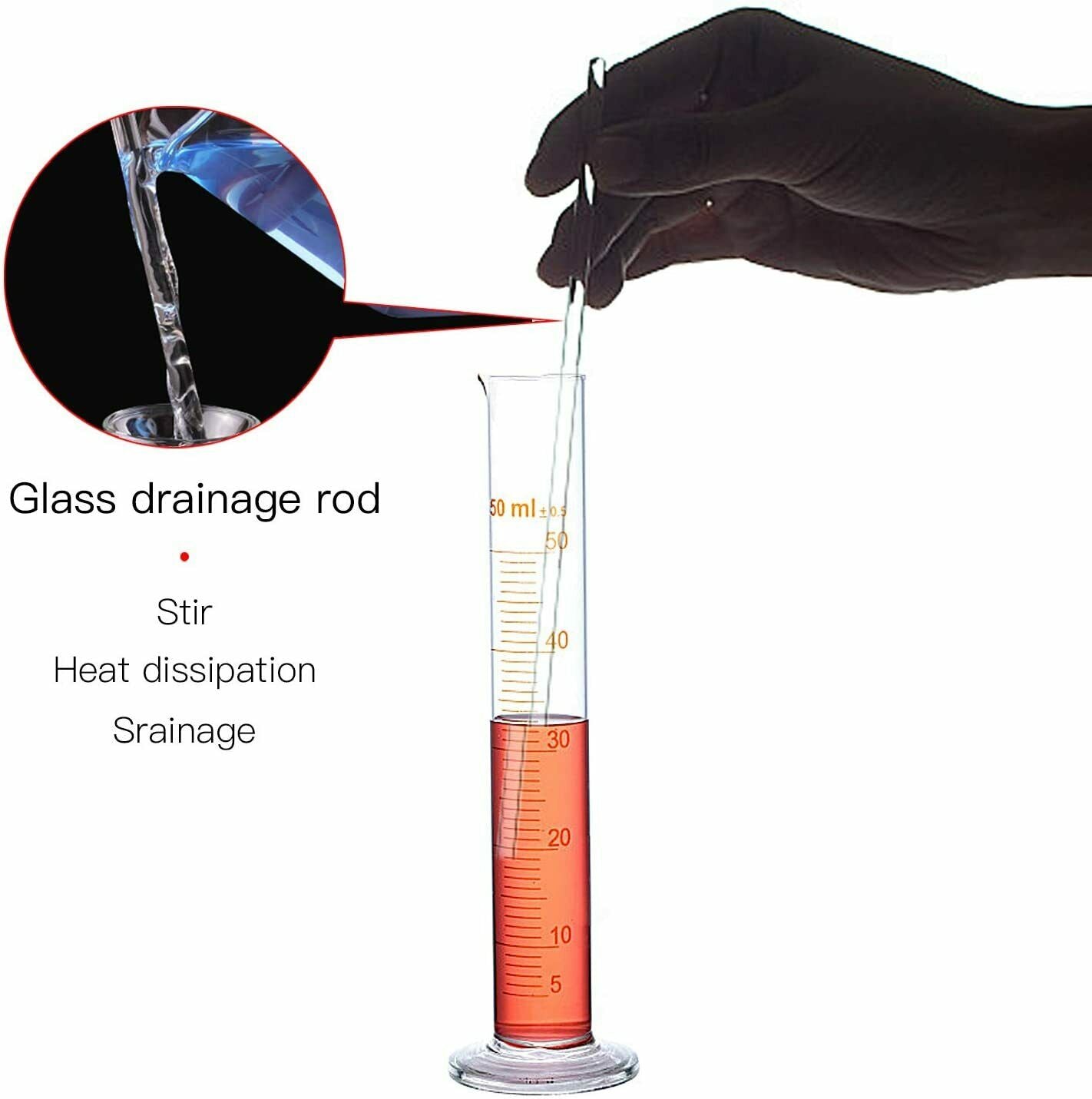 Meßzylinder Glas Graduierten Glasmesszylinder Chemistry Laborzylinder