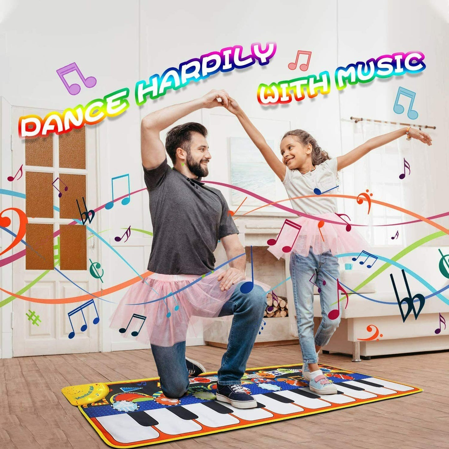 Kinder Spielzeug Piano Matte Keyboard Matte Klaviermatte Tanzmatte 110cm x 36cm