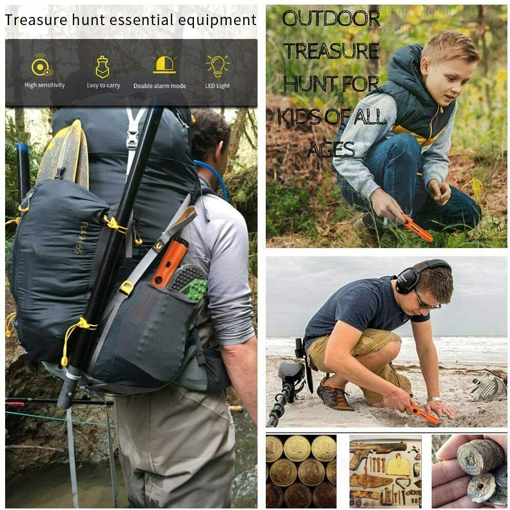 Metalldetektor Tragbar Metallsuchgerät, Metall Pinpointer IP66 Wasserdichter