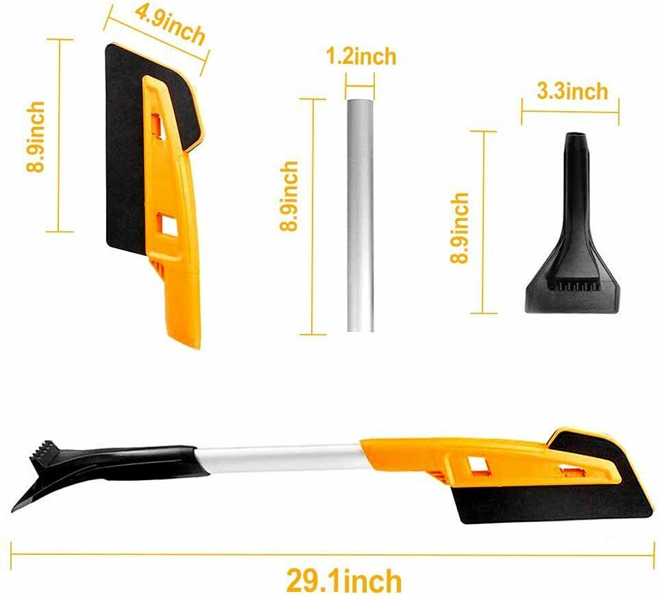 Eiskratzer, yotame Eisschaber Auto Eisbesen 2 in 1 langlebiger und Stabiler