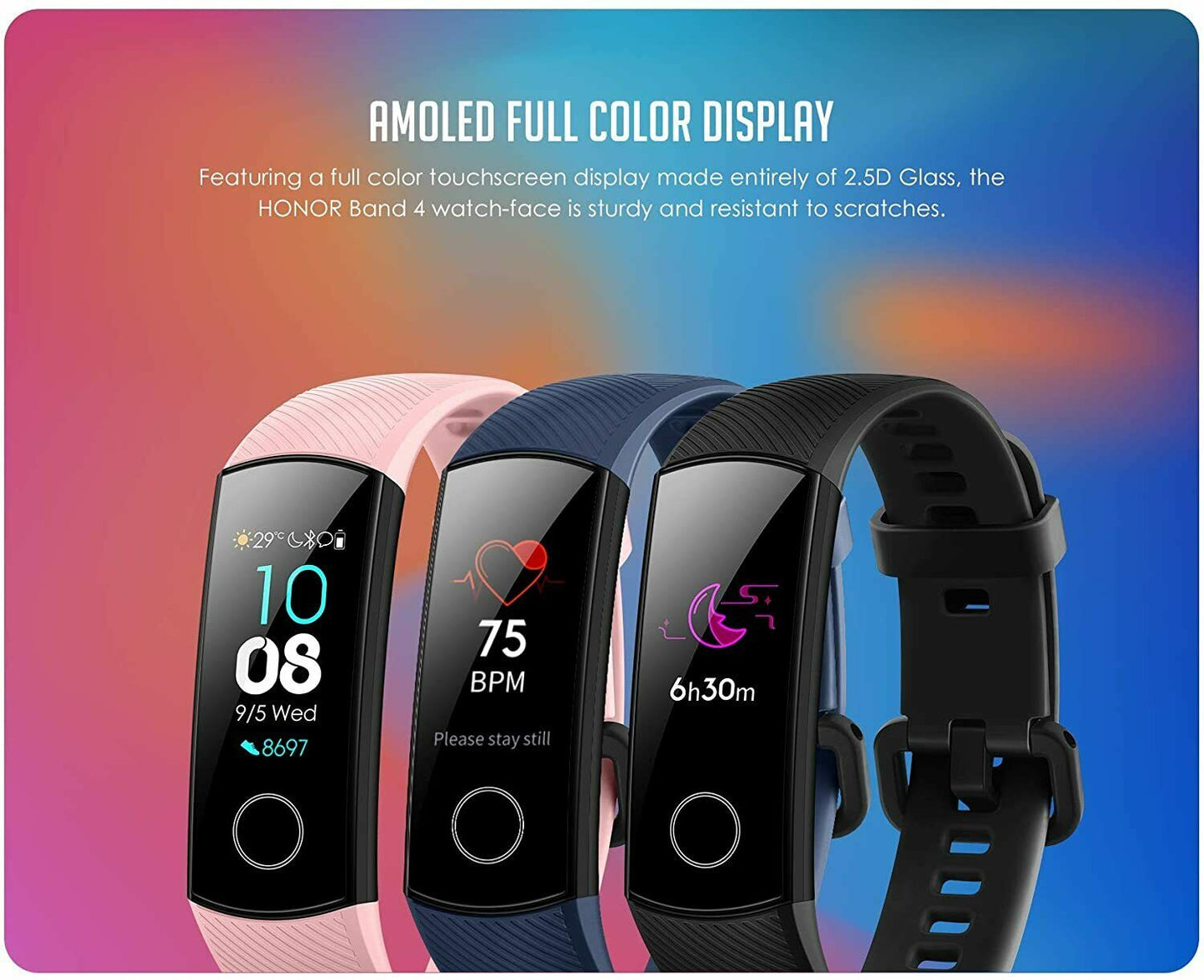 Huawei HONOR Band 4, Fitnesstracker, 222 mm, Coral Pink