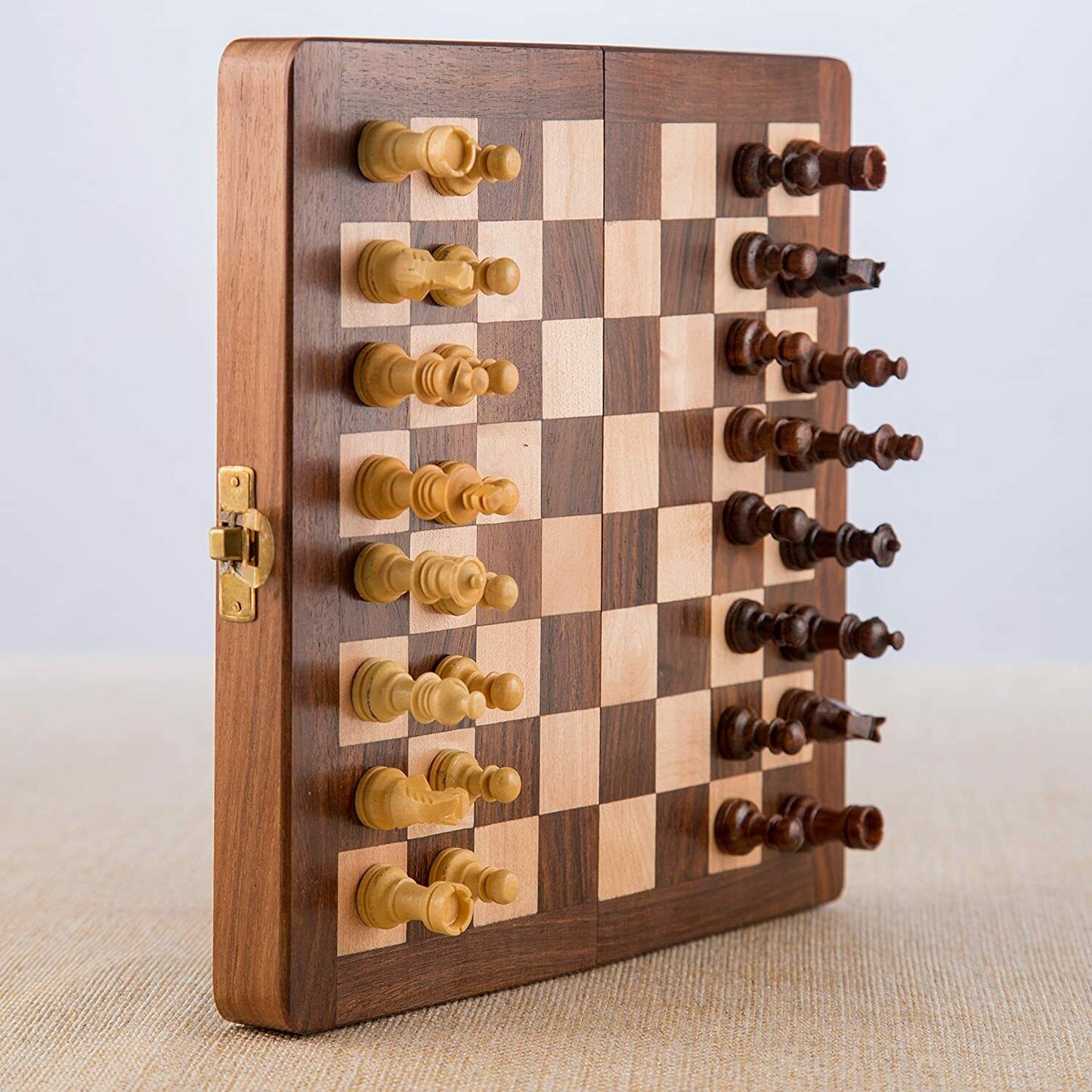 Königliches Schachspiel holz Schachbrett Folding Magnetic Travel holz Chess Set