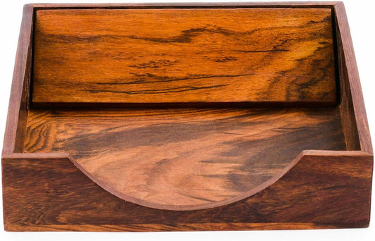 Holzpapier Serviettenhalter für Servietten und Taschentücher Schlankes Design