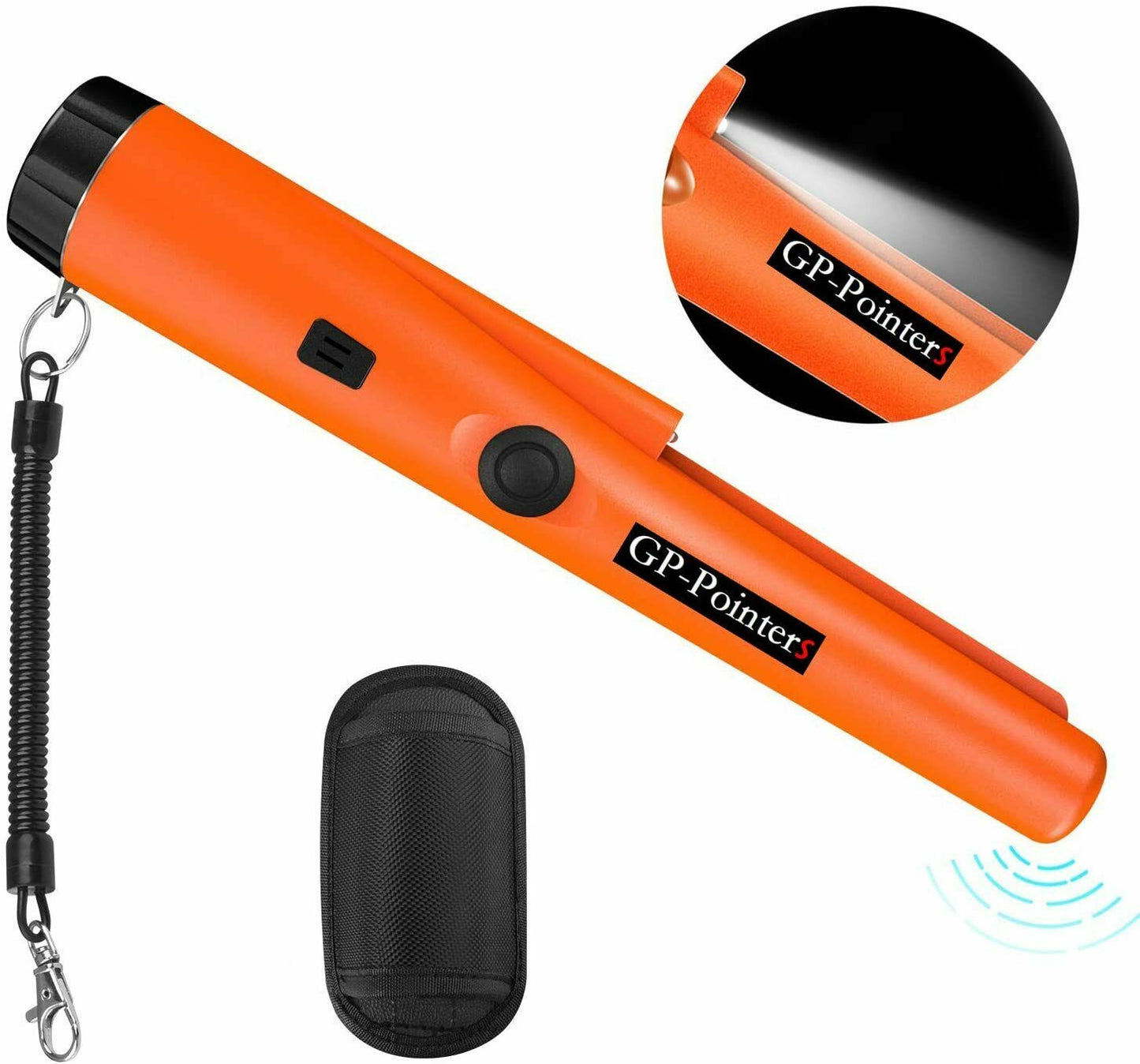 Metalldetektor Tragbar Metallsuchgerät, Metall Pinpointer IP66 Wasserdichter