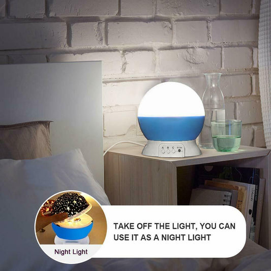 Sternenhimmel Projektor, Sunnest baby Nachtlicht LED 360° Rotierend Projektions