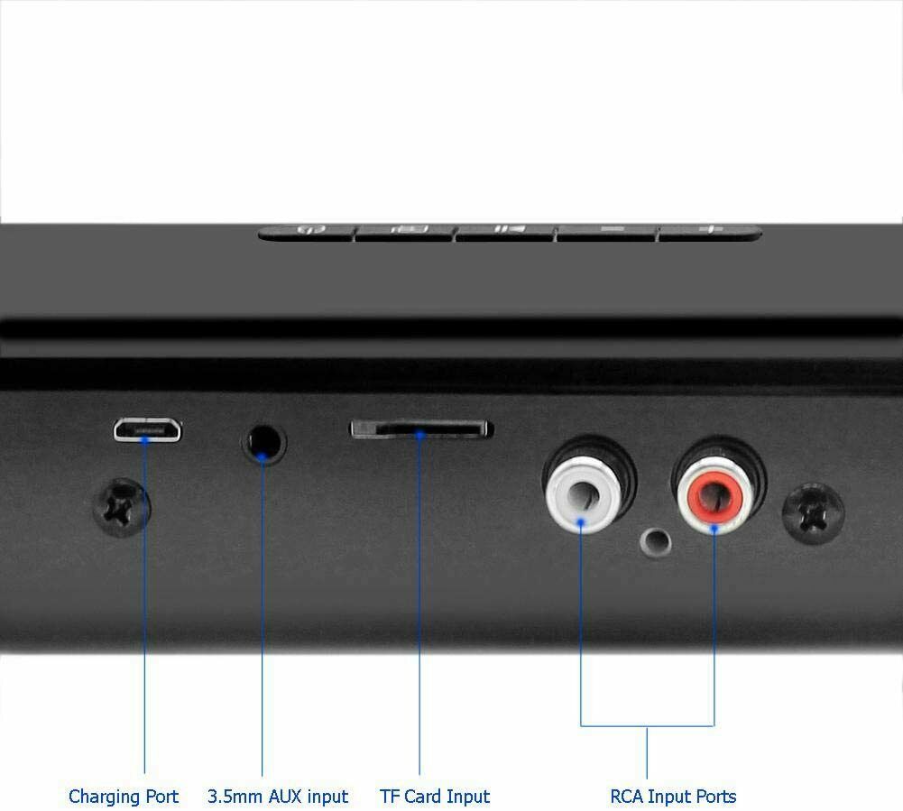 BS-28B Wireless Bluetooth Soundbar Speaker FM Radio 3,5mm AUX TF Lautsprecher