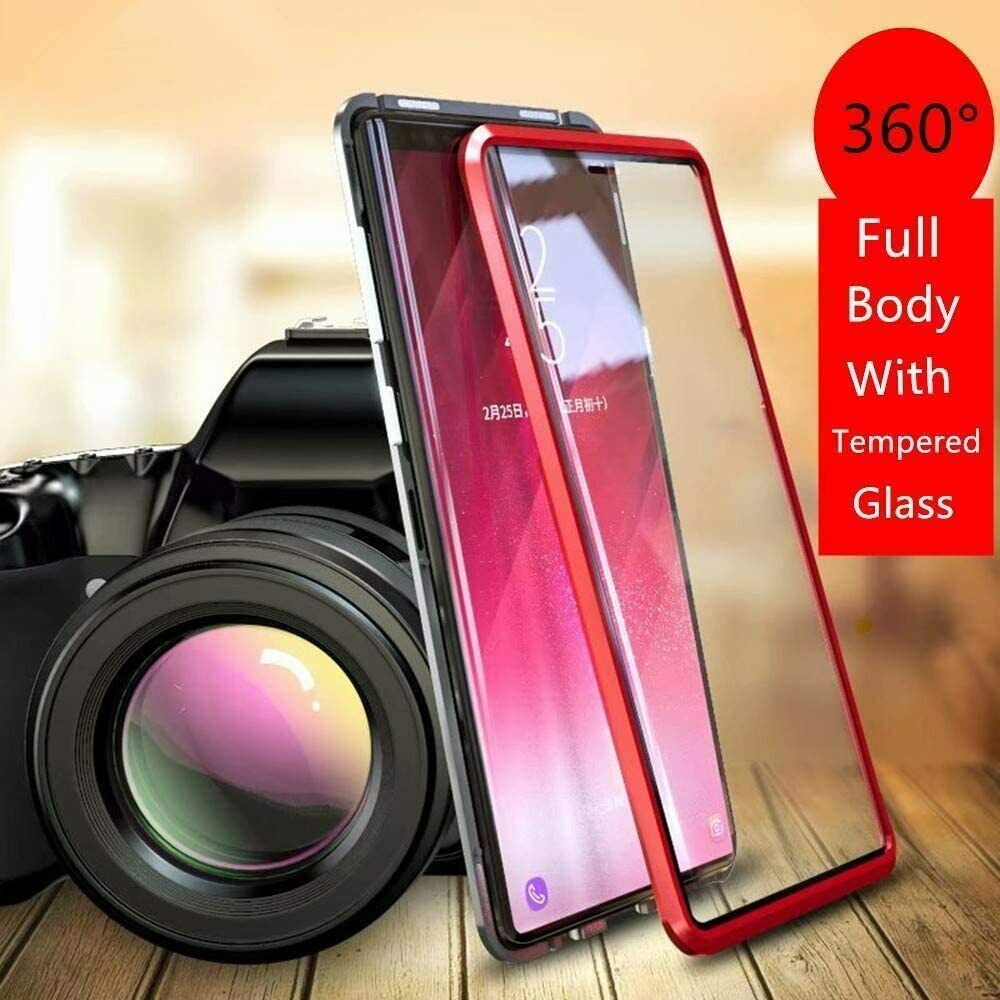 Huawei P30 Lite (6,15 Zoll)Hülle,Stark Magnetische Transparente Cover,Schwarz