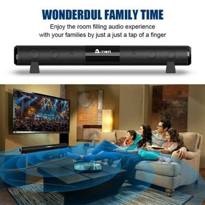 A-TION 40W Wireless Bluetooth 5.0 Sound Bar Speaker Home Theater Soundbar 2000mA