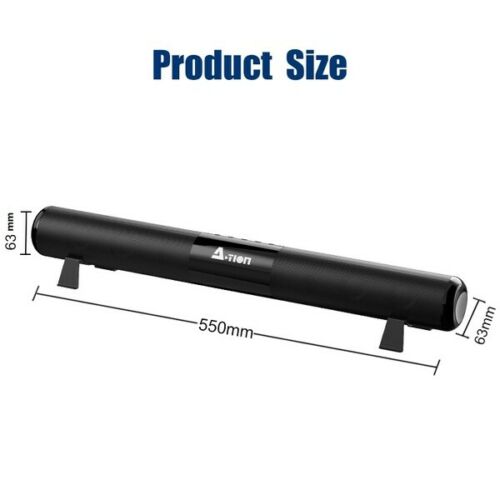 A-TION 40W Wireless Bluetooth 5.0 Sound Bar Speaker Home Theater Soundbar 2000mA
