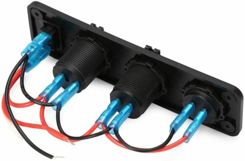 Auto Auto Ladegerät Mit Schalter Innen Voltmeter Zigarettenanzünder Steckdose
