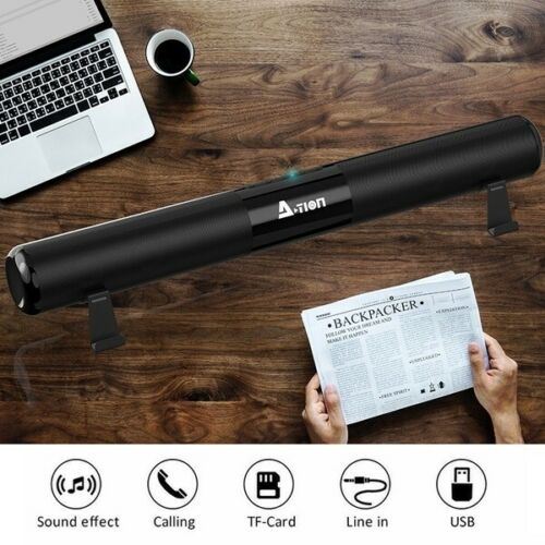 A-TION 40W Wireless Bluetooth 5.0 Sound Bar Speaker Home Theater Soundbar 2000mA