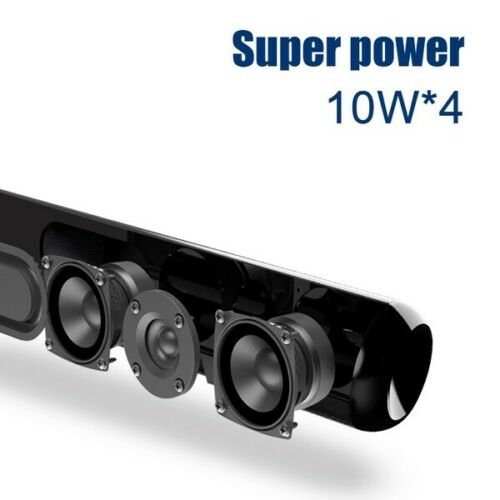 A-TION 40W Wireless Bluetooth 5.0 Sound Bar Speaker Home Theater Soundbar 2000mA
