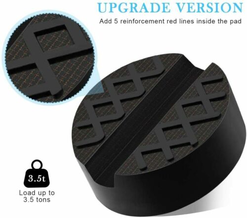 1 x Gummi 65x37mm für Hebebühne Wagenheberaufnahme Adapter Wagenheber m. Nut