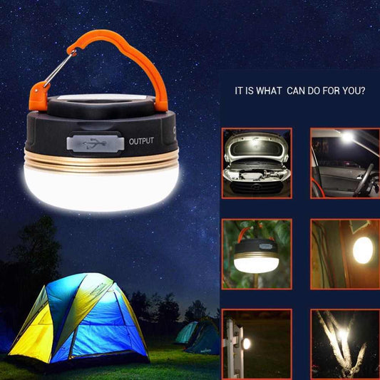 LED Camping Lampe Outdoor Wandern hike Licht Laterne leicht Akku USB aufladbar