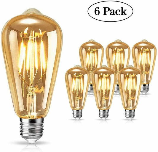 tonitott Edison Vintage Glühbirne, Edison LED Glühbirne E27 4W Warm Licht Vin...
