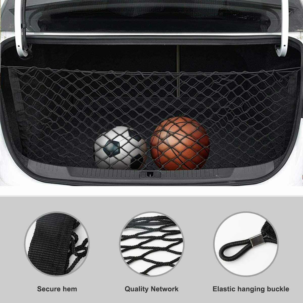 Auto Netztasche Klett Organizer Kofferraumtasche Ablagenetz KFZ PKW Stretch Fach