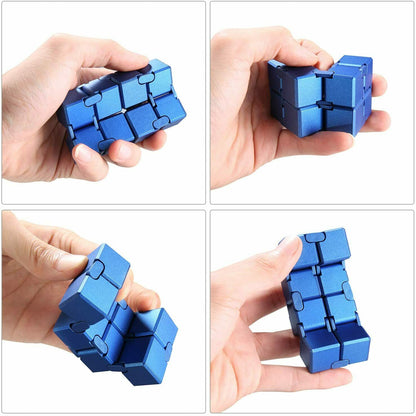 Infinity Cube Unendlicher Würfel Spielzeug Magic Unendlicher Flip Würfel (Blau)