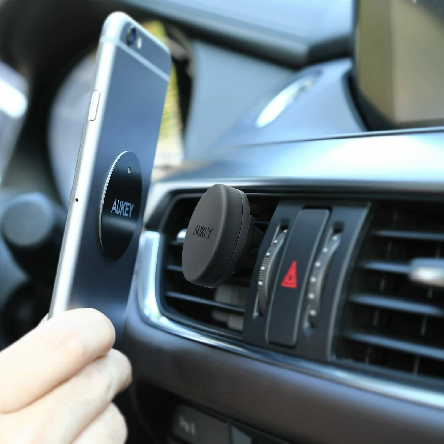 AUKEY Universal Magnet Handyhalterung Auto KFZ Lüftung iPhone Android Schwarz