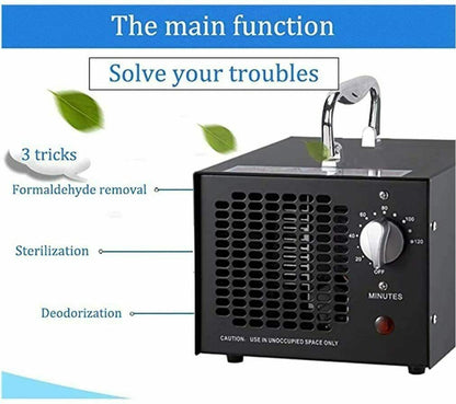 Profi Ozongenerator 5g 5000mg/h Timer Ozongerät Ozonisator Luftreiniger Black
