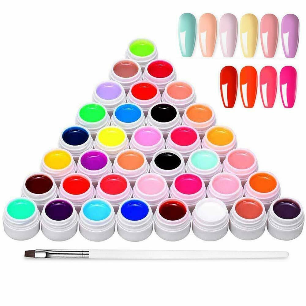 36 Farben UV farbgel, UV Gel Set gelfarben für nägel, Nail Art Farbgel Set, gel