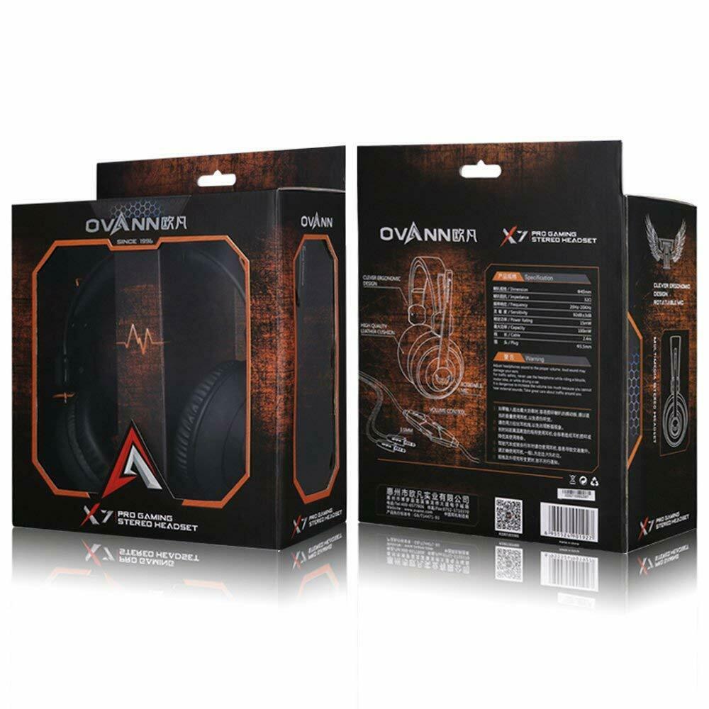 OVANN X7 Gaming Kopfhörer Deep Bass Stereo Headset Kopfhörer für PC MAC Laptop
