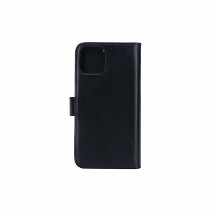 iPhone 12 PRO MAX 2 in 1 Handyhülle Schwarz Echtes Premium Leder Kartenfächer.