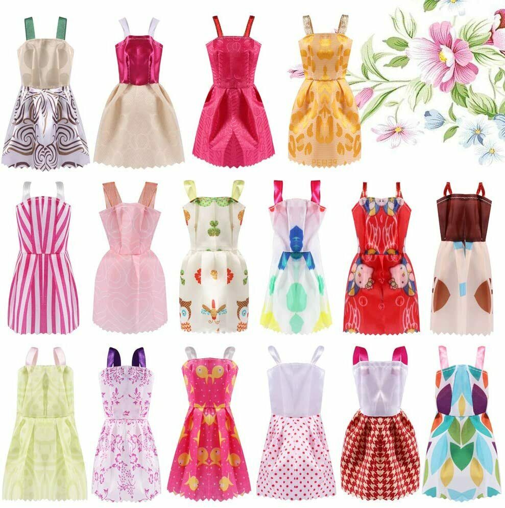 Puppenkleidung / Kleidung + Zubehör - Geeignet für Barbie ( Set 130 Stück )