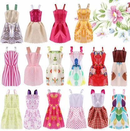 Puppenkleidung / Kleidung + Zubehör - Geeignet für Barbie ( Set 130 Stück )