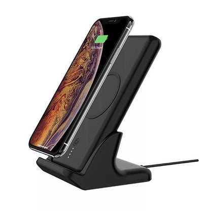 10000mAh Wireless Ladestation Ladegerät + Power Bank Typ C Externe Batterie USB
