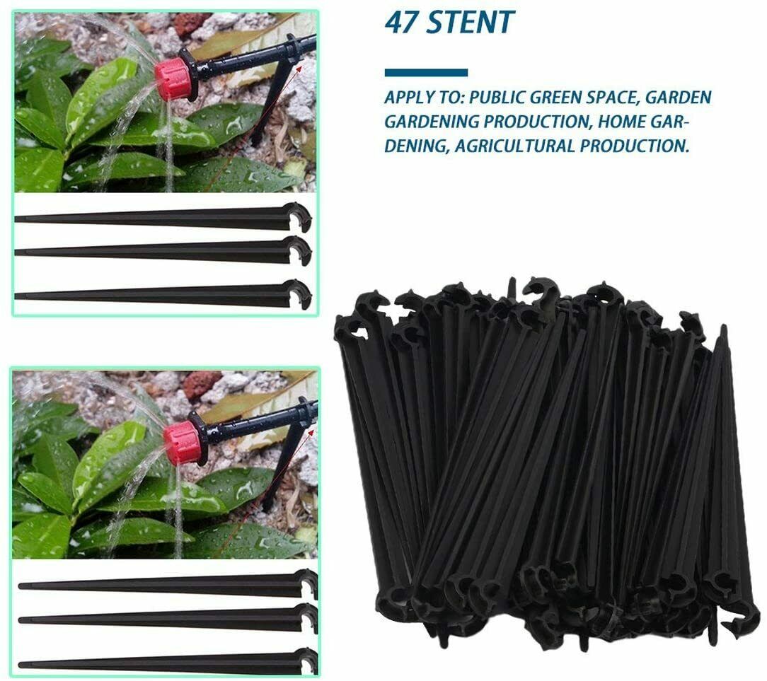 50pc 11cm Hook Fixed Stems Support Holder for 4/7 Drip Irrigation Water Hose
