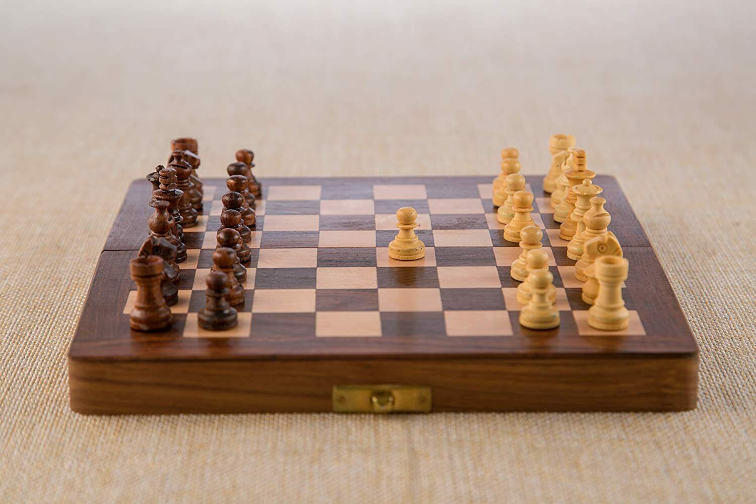 Königliches Schachspiel holz Schachbrett Folding Magnetic Travel holz Chess Set