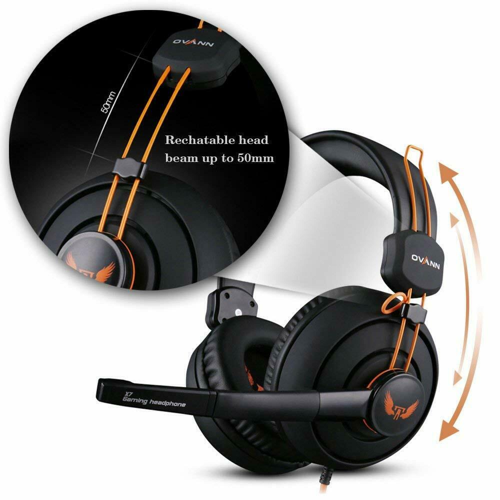 OVANN X7 Gaming Kopfhörer Deep Bass Stereo Headset Kopfhörer für PC MAC Laptop
